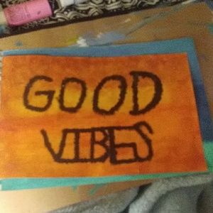 Good vibes handmade poster